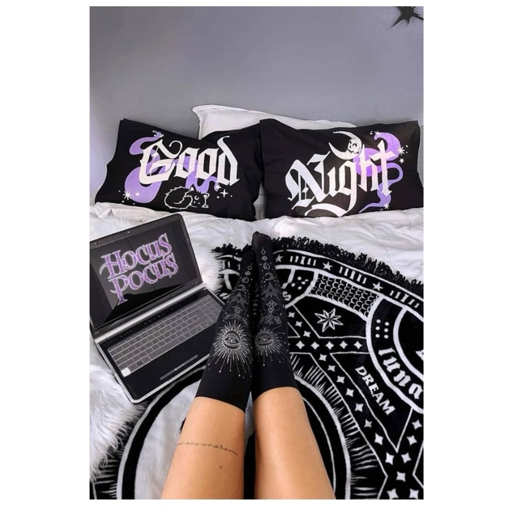 2 for $20 Killstar Black and White Good/ Bad pillow case